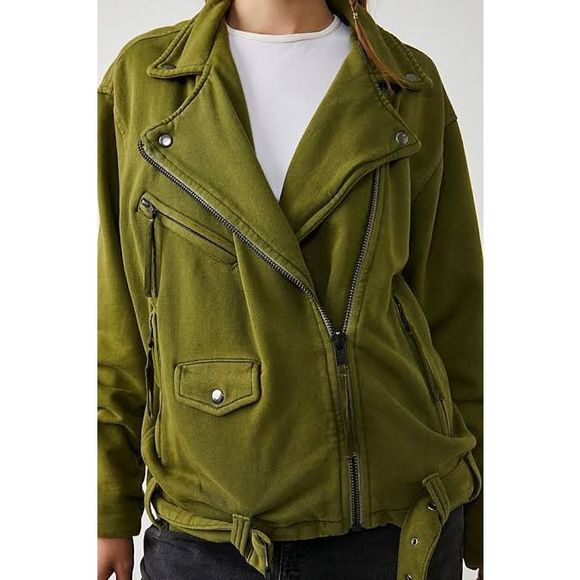 Free People Rebel Rebel Knit Moto Jacket Size XS - Picture 6 of 13